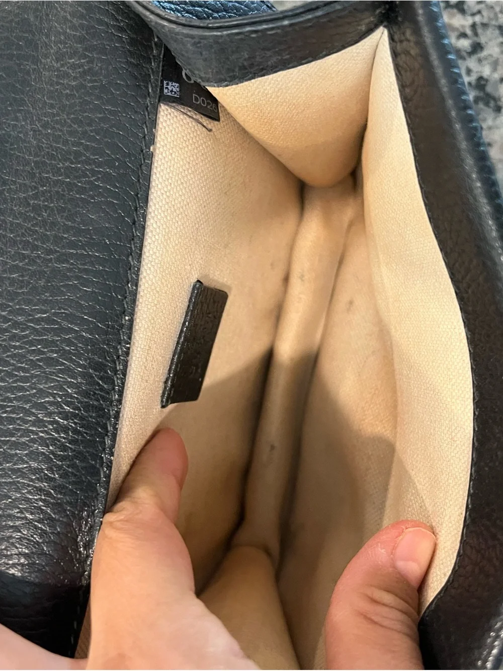 Gucci Dionysus Small Black Pebbled Shoulder Bag